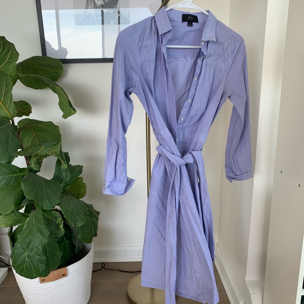 LAST CALL J.crew blue Shirtdress size xs